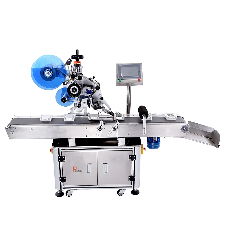 Round Bottle Labeling Machine with Conveyor