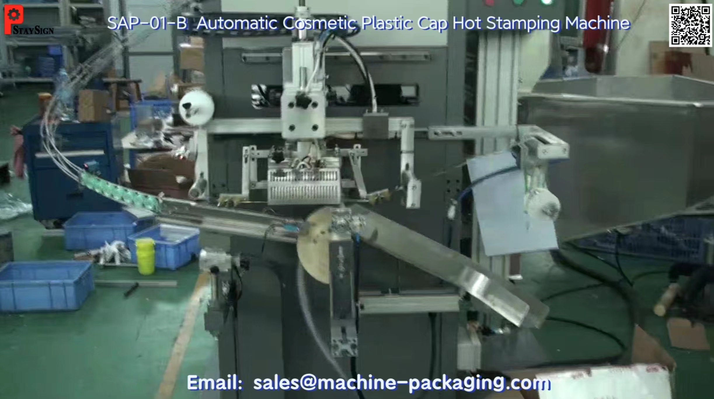 Automatic Hot Stamping Machine for Tube and Cap-video